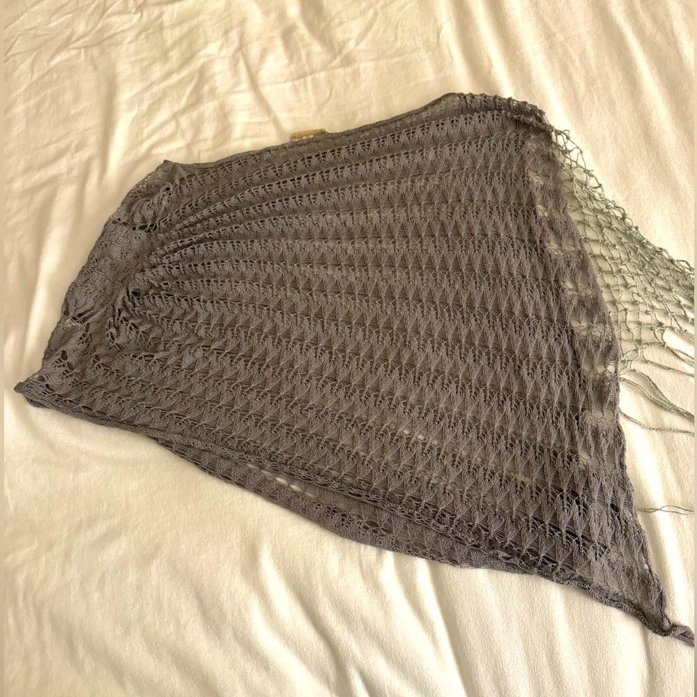Fiets Voor 2 poncho/scarf grey/light blue one size